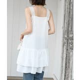 シワ加工サテン裾フリルキャミチュニック | rps | 詳細画像16 