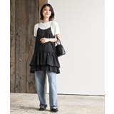 シワ加工サテン裾フリルキャミチュニック | rps | 詳細画像2 