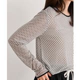 フロッキードットチュールクルーネッククプルオーバー | rps | 詳細画像15 