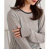 フロッキードットチュールクルーネッククプルオーバー | rps | 詳細画像18 