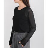 フロッキードットチュールクルーネッククプルオーバー | rps | 詳細画像25 