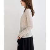 フロッキードットチュールクルーネッククプルオーバー | rps | 詳細画像29 