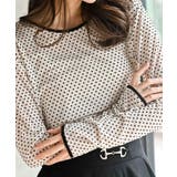 フロッキードットチュールクルーネッククプルオーバー | rps | 詳細画像6 