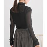 フロッキードットチュールハイネックプルオーバー | rps | 詳細画像16 