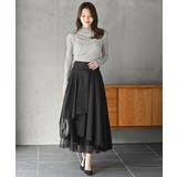 フロッキードットチュールハイネックプルオーバー | rps | 詳細画像2 