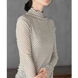 フロッキードットチュールハイネックプルオーバー | rps | 詳細画像25 