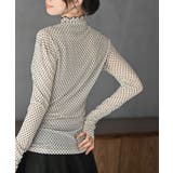 フロッキードットチュールハイネックプルオーバー | rps | 詳細画像26 