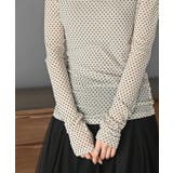 フロッキードットチュールハイネックプルオーバー | rps | 詳細画像28 