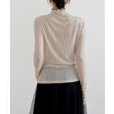 フロッキードットチュールハイネックプルオーバー | rps | 詳細画像32 