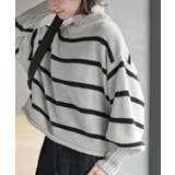 アイボリー | ハイネックボーダーニットプルオーバー | rps