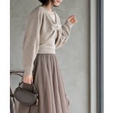 リボンデザインニットカーデ＋キャミアンサンブル | rps | 詳細画像3 