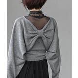 リボンデザインニットカーデ＋キャミアンサンブル | rps | 詳細画像40 