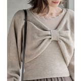 リボンデザインニットカーデ＋キャミアンサンブル | rps | 詳細画像6 