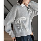 杢グレー | リボンニットプルオーバー | rps