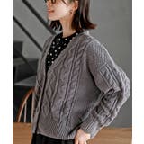 モールケーブルニットカーディガン | rps | 詳細画像16 