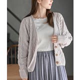 モールケーブルニットカーディガン | rps | 詳細画像6 