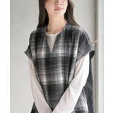 異素材切替Vネックチュニック | rps | 詳細画像12