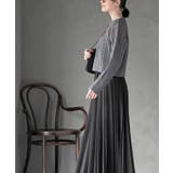 ハート刺繍ケーブルニットクルーネックカーディガン | rps | 詳細画像3 