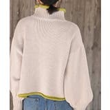 配色ラインハイネックニットプルオーバー | rps | 詳細画像16 