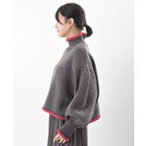 配色ラインハイネックニットプルオーバー | rps | 詳細画像26 