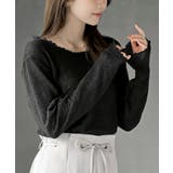 ブラック | バブルシャーリングクルーネックカットソー | rps