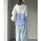 裏毛×ニットリブBACKストライプパーカー | rps | 詳細画像4