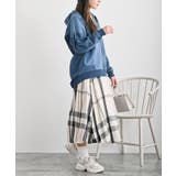 インディゴ裏毛布帛切替ジップパーカー | rps | 詳細画像5 