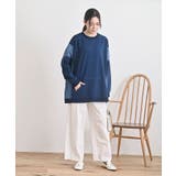 インディゴ裏毛サイド切替ワイドプルオーバ | rps | 詳細画像10 