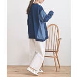 インディゴ裏毛サイド切替ワイドプルオーバ | rps | 詳細画像13 