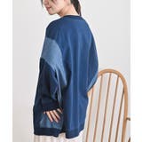 インディゴ裏毛サイド切替ワイドプルオーバ | rps | 詳細画像15 