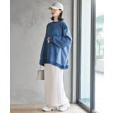 インディゴ裏毛サイド切替ワイドプルオーバ | rps | 詳細画像2 