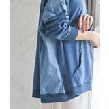 インディゴ裏毛サイド切替ワイドプルオーバ | rps | 詳細画像9 