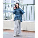 インディゴ裏毛コクーンチュニック | rps | 詳細画像2 