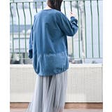 インディゴ裏毛コクーンチュニック | rps | 詳細画像3 