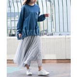 インディゴ裏毛コクーンチュニック | rps | 詳細画像4 