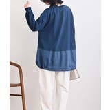 インディゴ裏毛コクーンチュニック | rps | 詳細画像9 