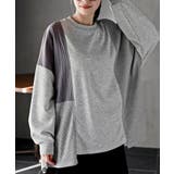 裏毛ワッフル切替チュニック | rps | 詳細画像12 