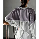 裏毛ワッフル切替チュニック | rps | 詳細画像14 