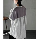 裏毛ワッフル切替チュニック | rps | 詳細画像15 