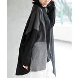 裏毛ワッフル切替チュニック | rps | 詳細画像23 