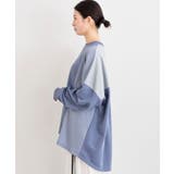 裏毛ワッフル切替チュニック | rps | 詳細画像32 