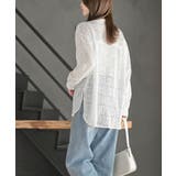 レースノーカラーブラウス | rps | 詳細画像3 