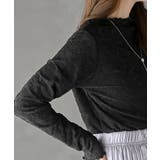 花柄シアーボトルネックカットソー | rps | 詳細画像12 