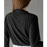 花柄シアーボトルネックカットソー | rps | 詳細画像13 