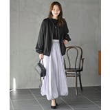 花柄シアーボトルネックカットソー | rps | 詳細画像16 