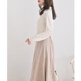 花柄シアーボトルネックカットソー | rps | 詳細画像3 