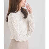 花柄シアーボトルネックカットソー | rps | 詳細画像6 