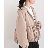 ベージュ | ナイロンワッシャーペプラムバルーンジャケット | rps