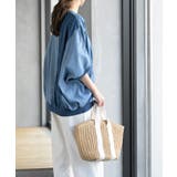 インディゴ天竺ストライプ切替プルオーバー | rps | 詳細画像3 