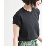 ブラック | リブ使いフレンチスリーブTシャツ | rps